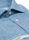 French collar shirt in cotton linen - Elegant
