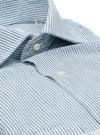 Camisa algodón lino cuello francés - Elegant