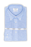 Camicia manica lunga bottom down in lino cotone - Tommy - Fusaro Antonio dal 1893 - Fusaro Antonio