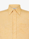 Camicia manica lunga button down in lino cotone - Teddy - Fusaro Antonio dal 1893 - Fusaro Antonio