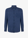 Camicia manica lunga button down in lino cotone - Teddy - Fusaro Antonio dal 1893 - Fusaro Antonio