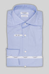 Camicia slim fit in cotone e collo francese - Fusaro Antonio dal 1893 - Fusaro Antonio