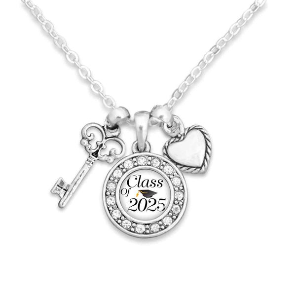 Key & Heart Class of 2025 Necklace