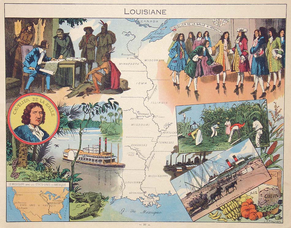 Louisiana, Mississippi, and Alabama, Edited Map from the In…