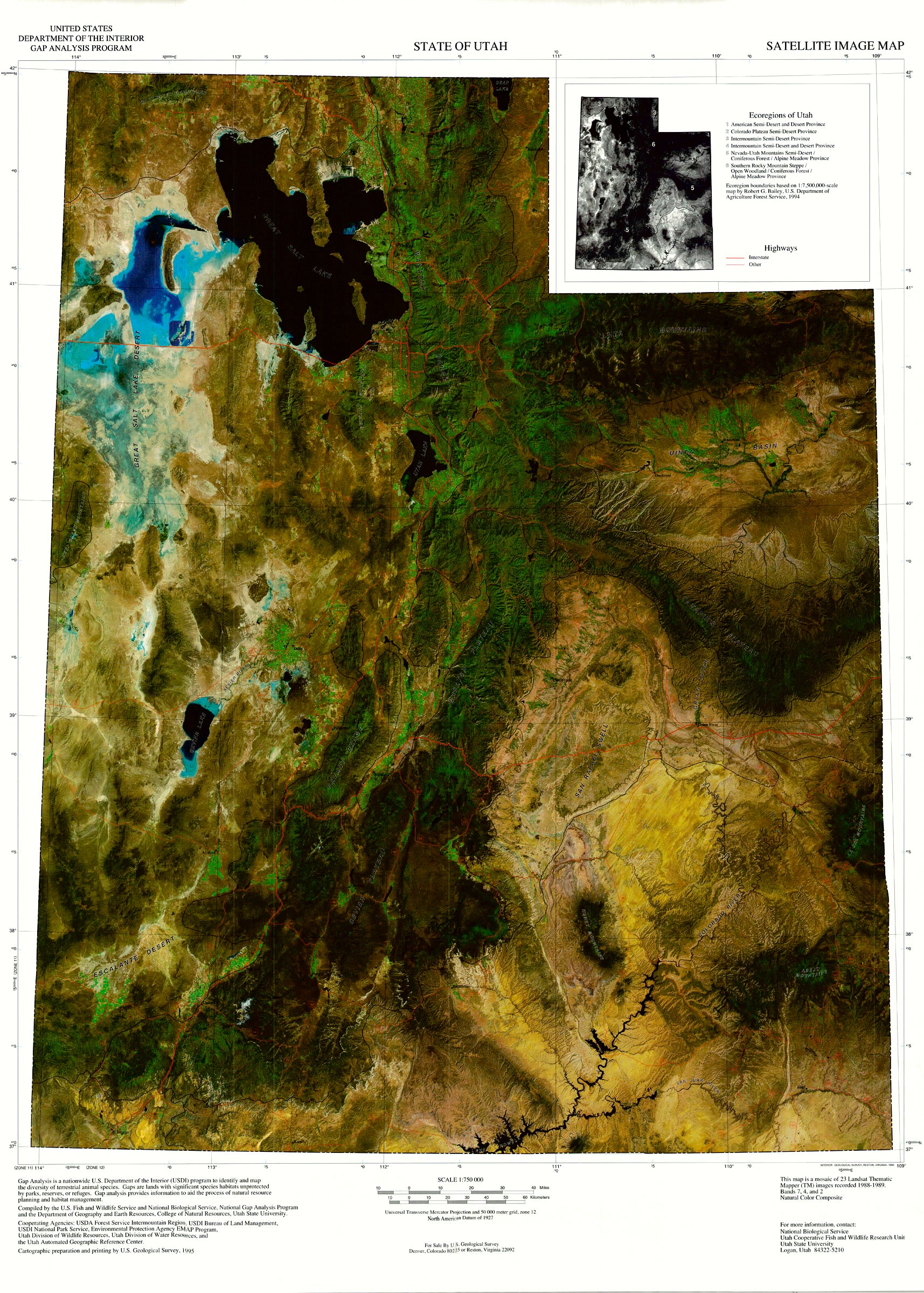 Ut State Of Utah Satellite Image Map The Old Map Gallery 1913