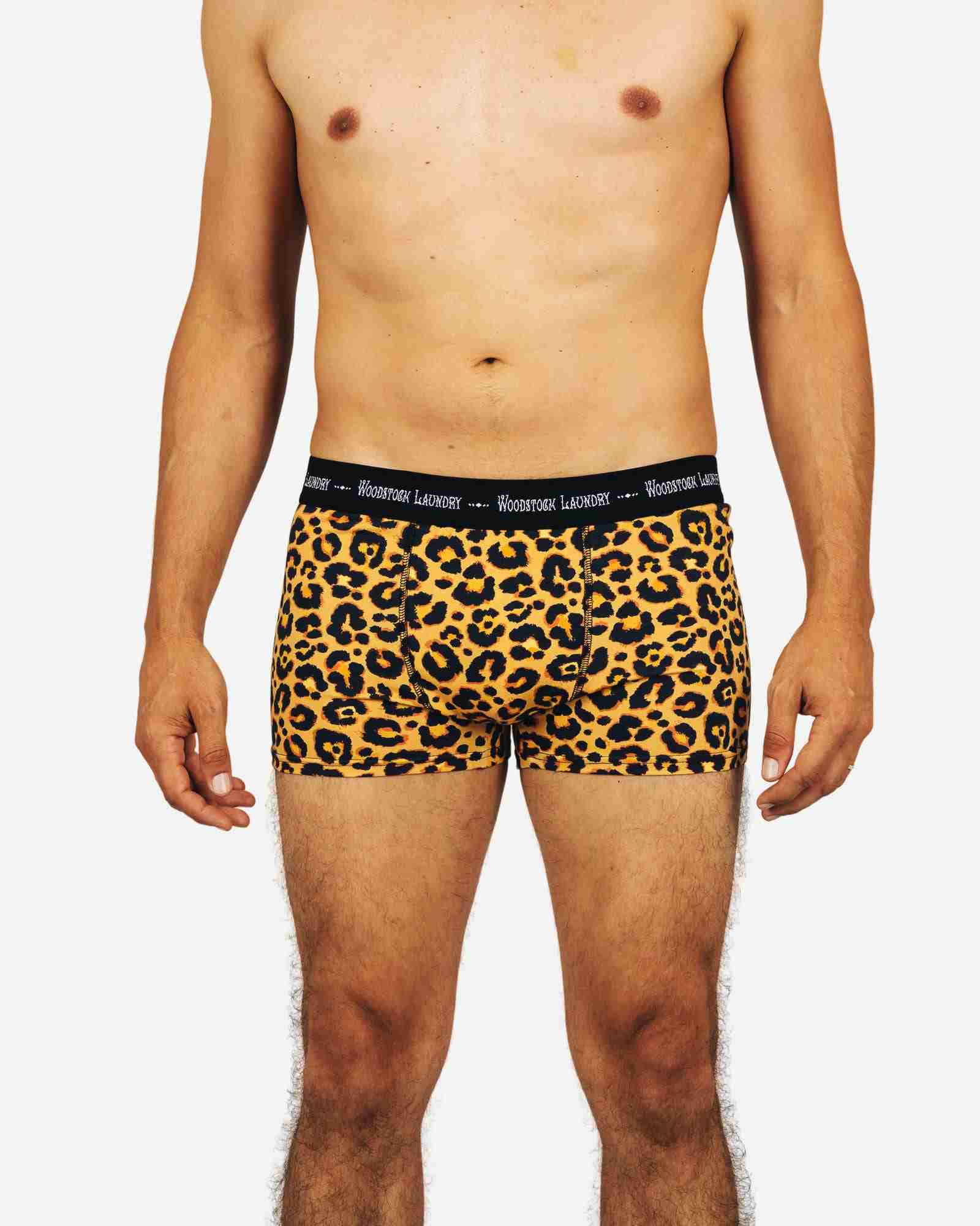 Lustige Herren Trunks - Leopard Skin