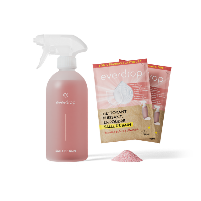 Nettoyant Puissant, en poudre – Salle de Bain – Kit de démarrage