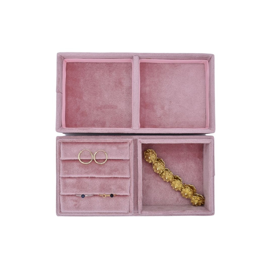 Ploeg Verrijken spion Grote velvet sieradendoos roze – De Ekster Handmade Jewelry