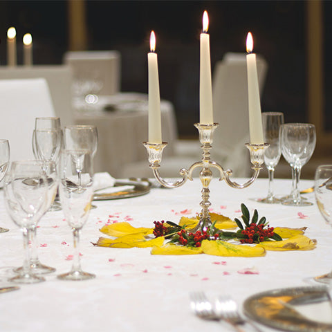 Candelabra on the tea table