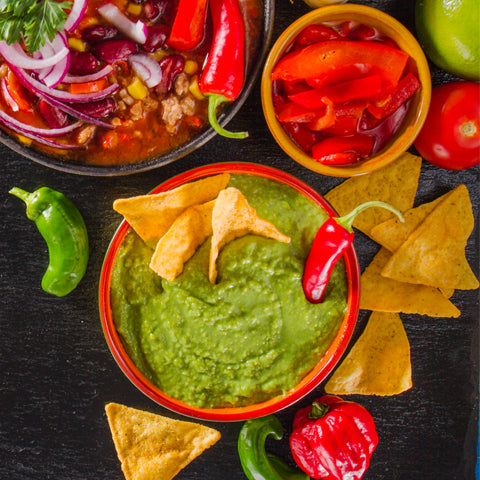 Chips and dips-party snacks