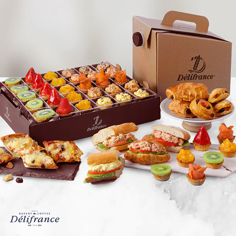 Offer French pastries and desserts-Party pack catering