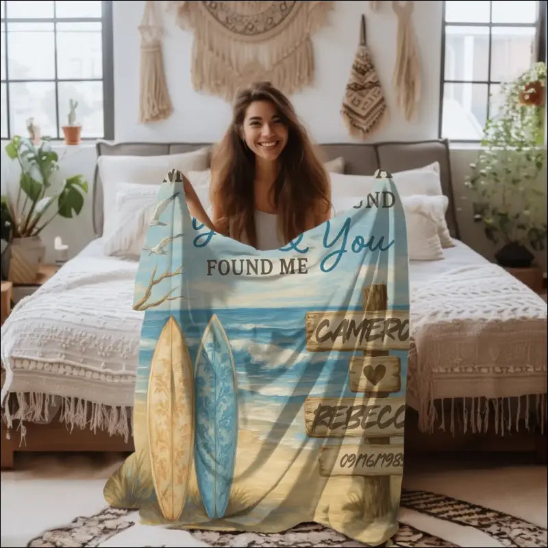 So Many in the Sea Fleece Blanket – Romantic Ocean-Themed Gift for Couples