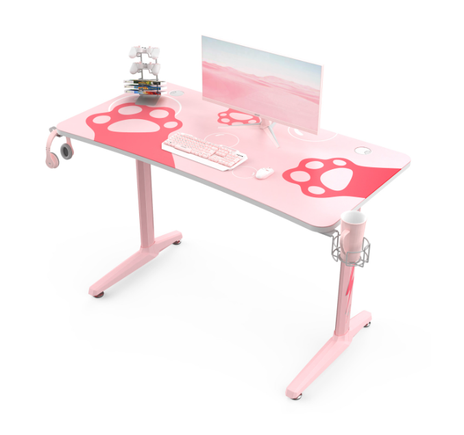 eureka pink gaming desk