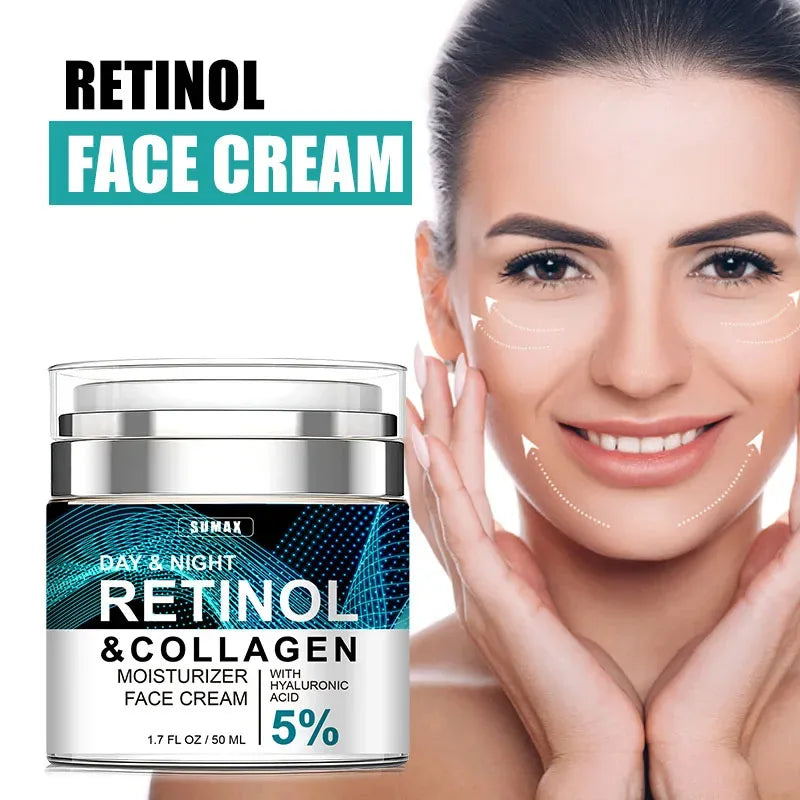 Anti-Aging Face Cream: Hydrating Wrinkle Repair with Retinol, Collagen & Hyaluronic Acid - Image 3