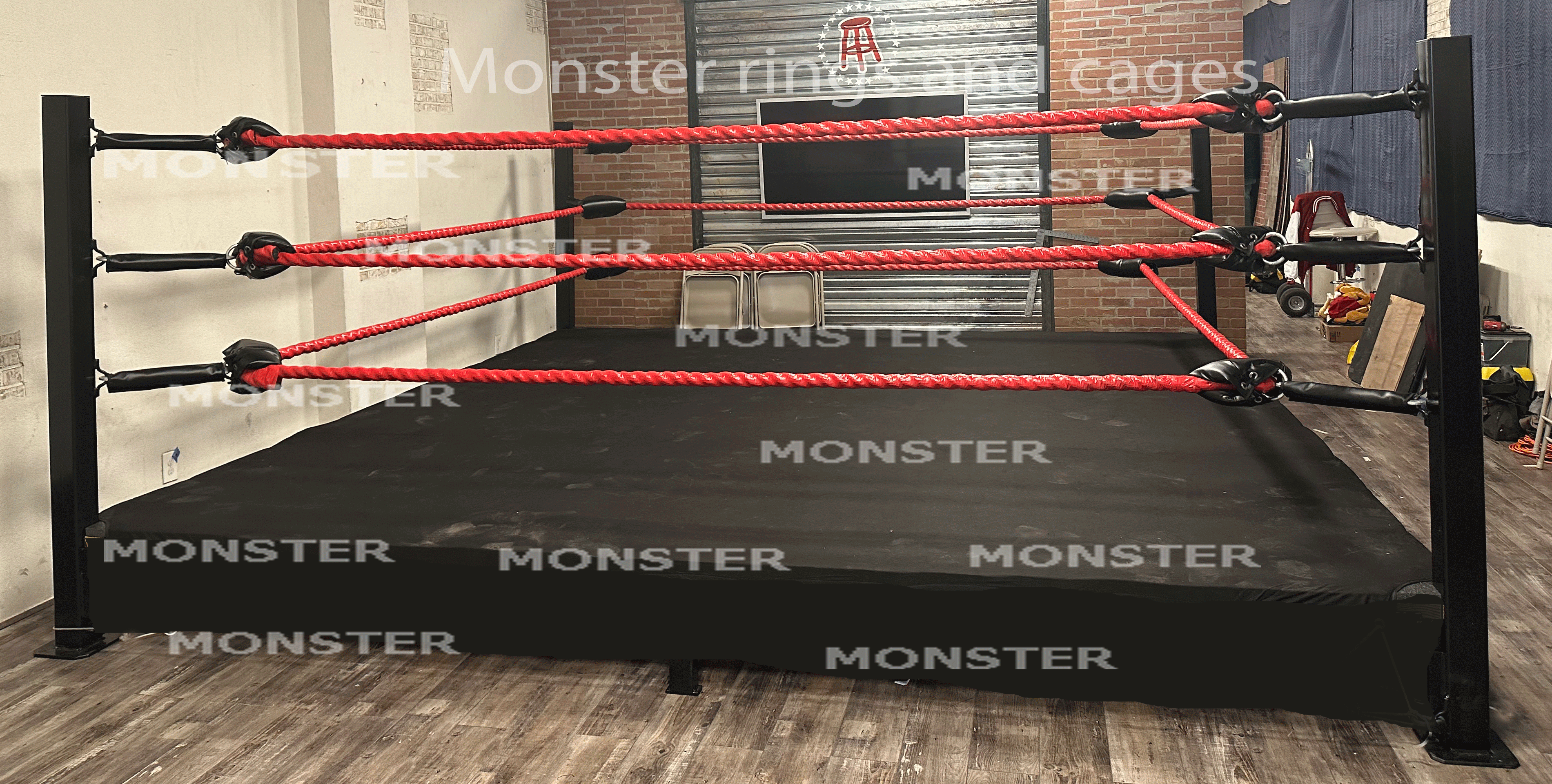 Professional wrestling ring Stock Vector Images - Alamy