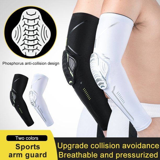 2PCS Padded Elbow Forearm Sleeves Arm Protective Support Brace