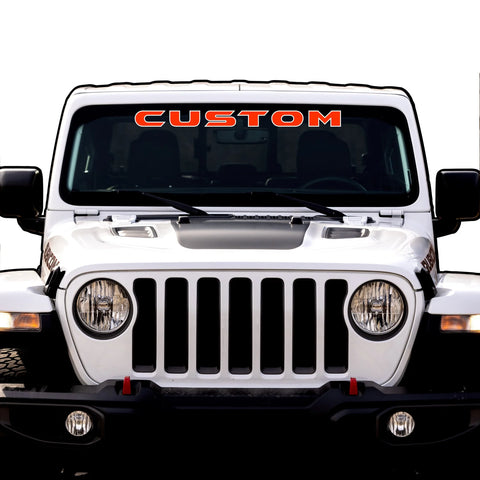 Jeep window decals.