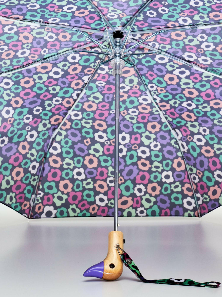 Flower Maze Eco-Friendly Compact Duck Umbrella