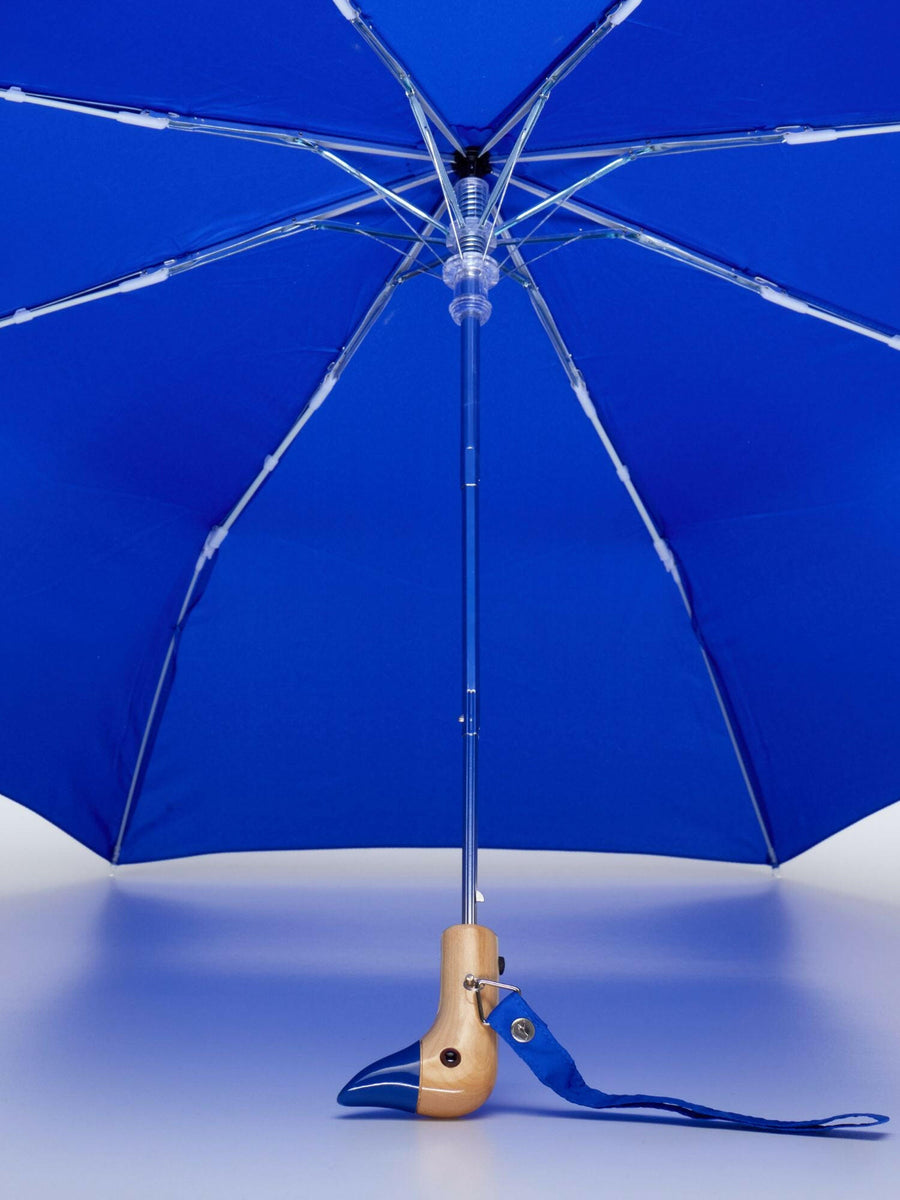 Royal Blue Eco-Friendly Compact Duck Umbrella