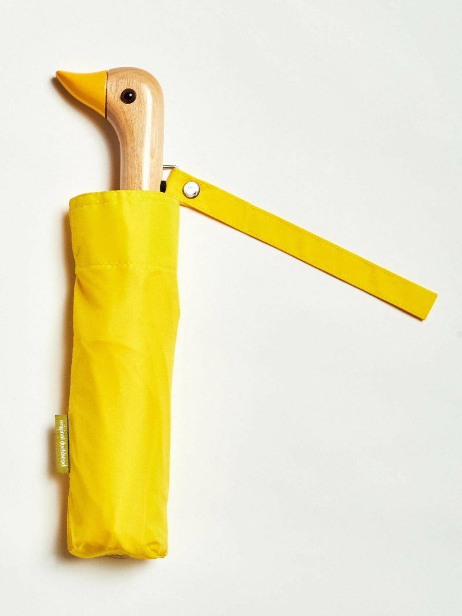 Yellow Eco-Friendly Compact Duck Umbrella