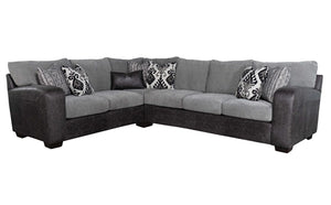 Drake Pillow Smoke Sectional - Easy furniture 
