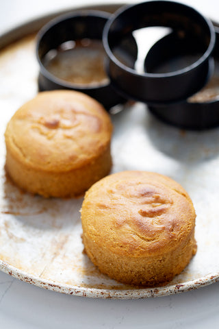 AIP hamburger buns or biscuits on baking sheet