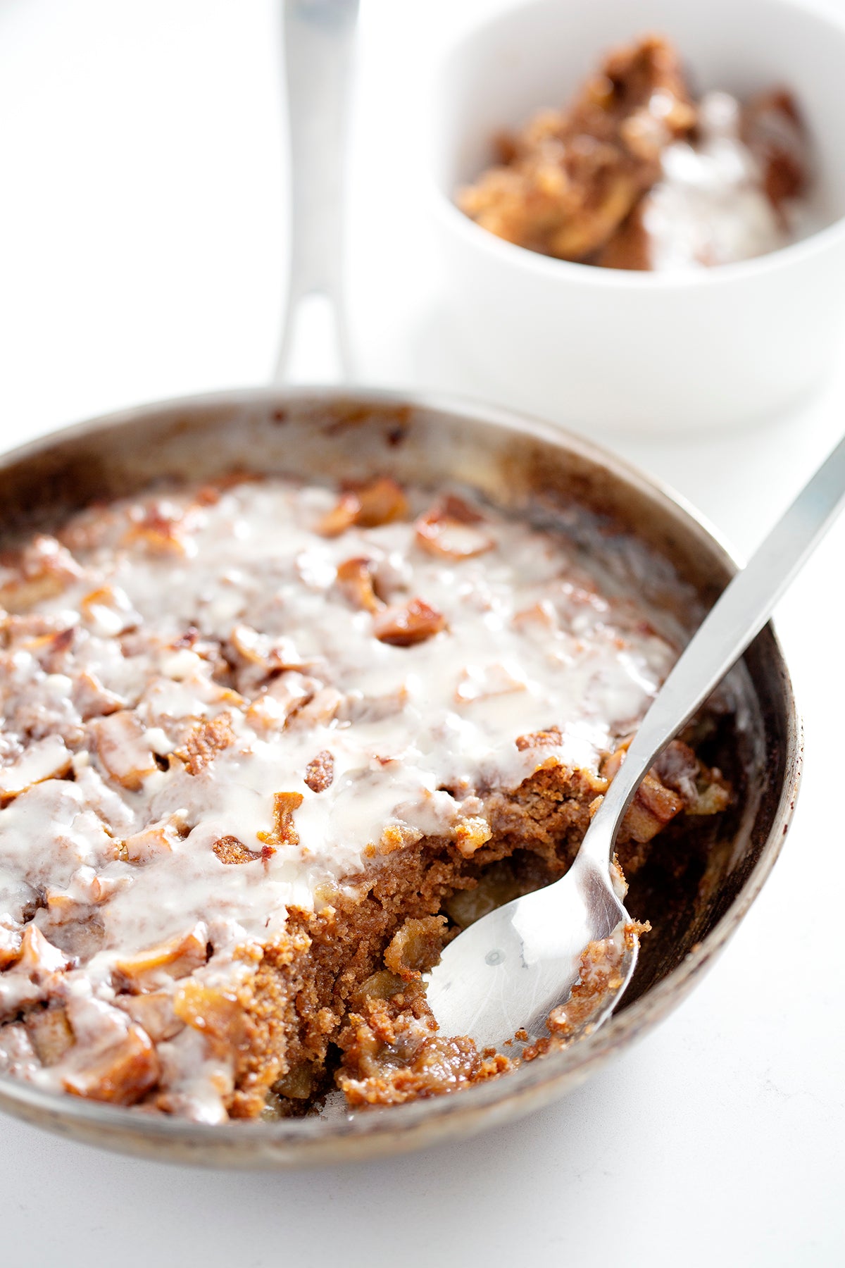 spoonful of apple fritter cake