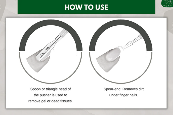 How to use metal cuticle pushers