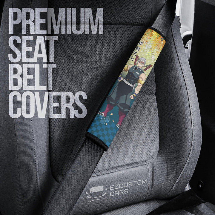 Tengen Seat Belt Covers Custom Demon Slayers Anime Car Accessories - EzCustomcar - 1