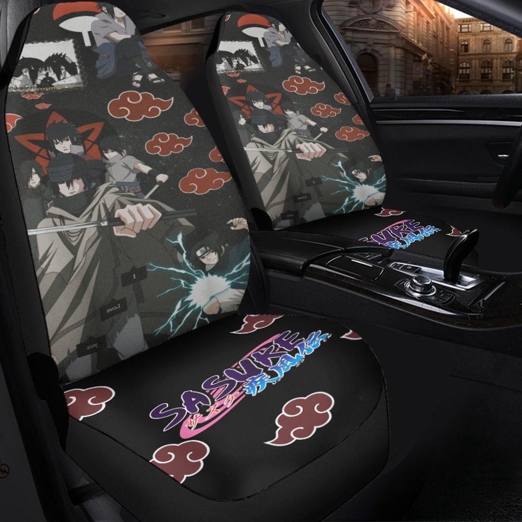 Sasuke Car Seat Covers Naruto Anime Car Accessories - Customforcars - 3
