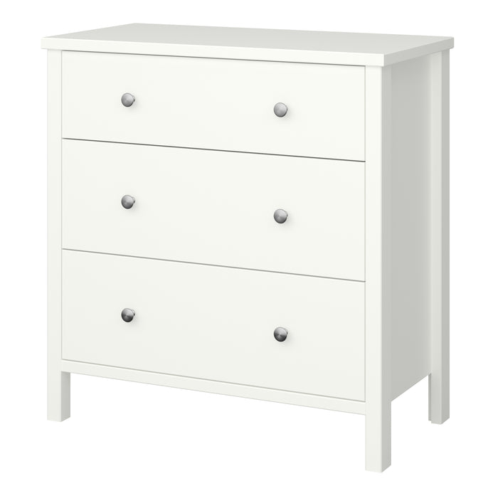 off white 3 drawer chest