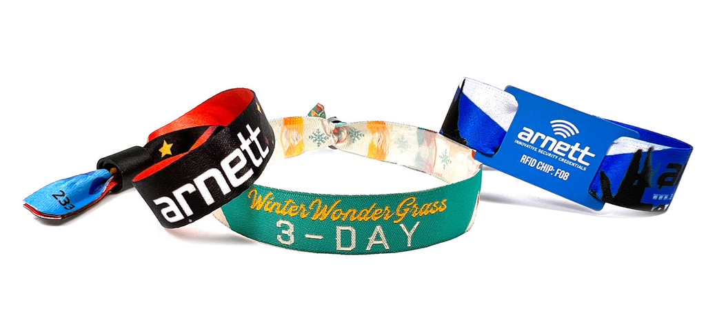 Cloth Wristbands - Arnett Designs Custom Wristbands for Events – Arnett  Credentials