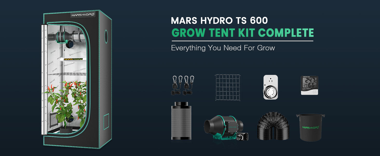 MARS HYDRO SP 3000 grow tent kits inbox