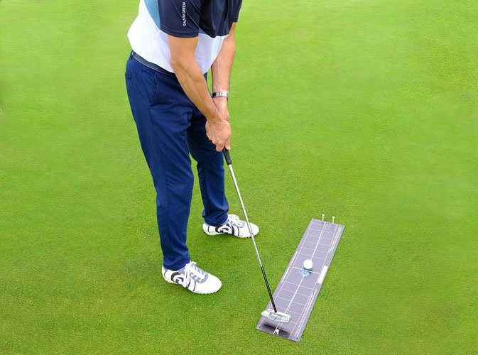 The All New ‘Tour Edition’ Black T-Stroke® Putting Arc Mat - planeswing.com product image