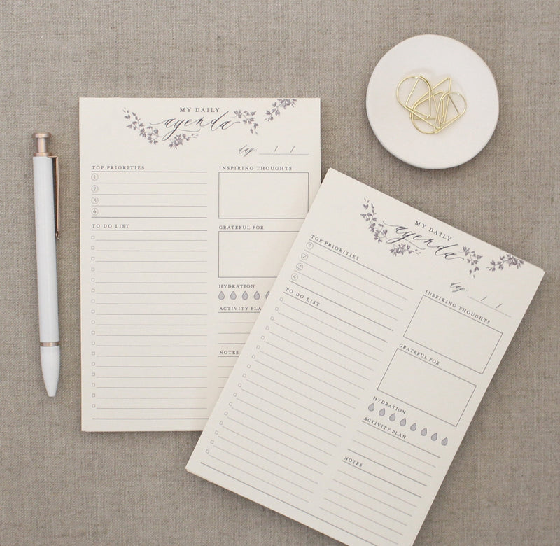 Daily Agenda Planner Notepad