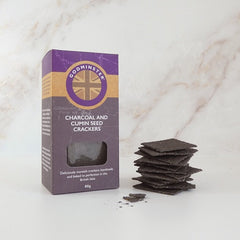 Best crackers for cheese - Godminster Charcoal and Cumin Crackers | Barbury Hill 