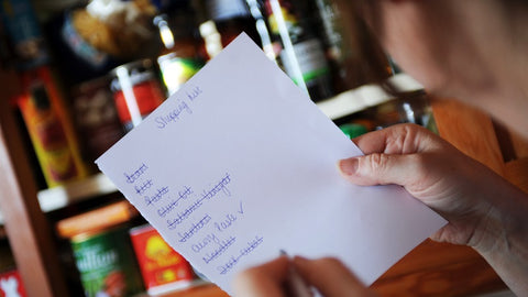 Plan ahead and make a shopping list