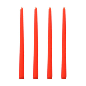 Classic Taper Candles - Set of Four - Amalfi Red - flamingwik.