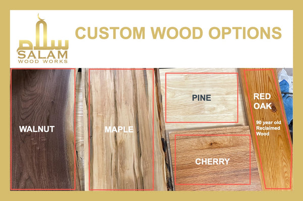 Salam Wood Works Custom Wood Options