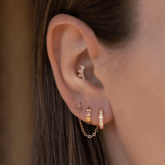 Shop Small Gold Earrings Online  Earrings For Daily Use  STAC Fine  Jewellery