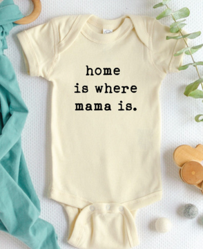 Home is where mama is bodysuit/onesie
