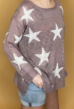 Starry Bright lightweight knit sweater