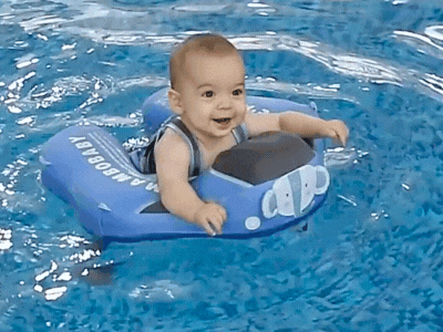 Bouée bébé | First'Swim™ - bouee bleue turquoise