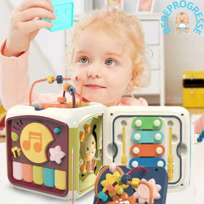 Cube d'activité bébé 7 en 1  Pour un apprentissage ludique ! –