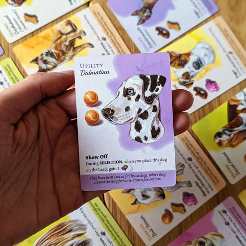 A Dalmatian dog card