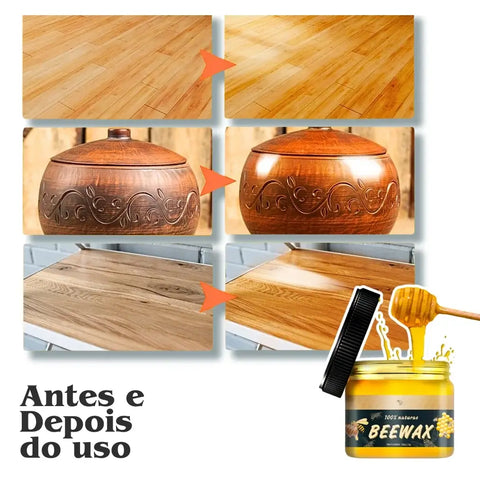 Cera de Abelha para Moveis de Madeira BeeWax, da loja MelhorIdeia