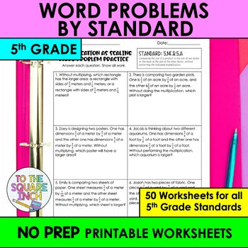 5th Grade Math Word Problems