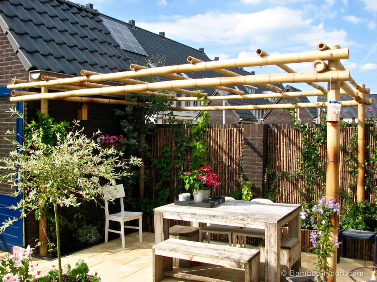 hier Gaan wandelen Belastingbetaler Hoe Bouw je een Bamboe Pergola