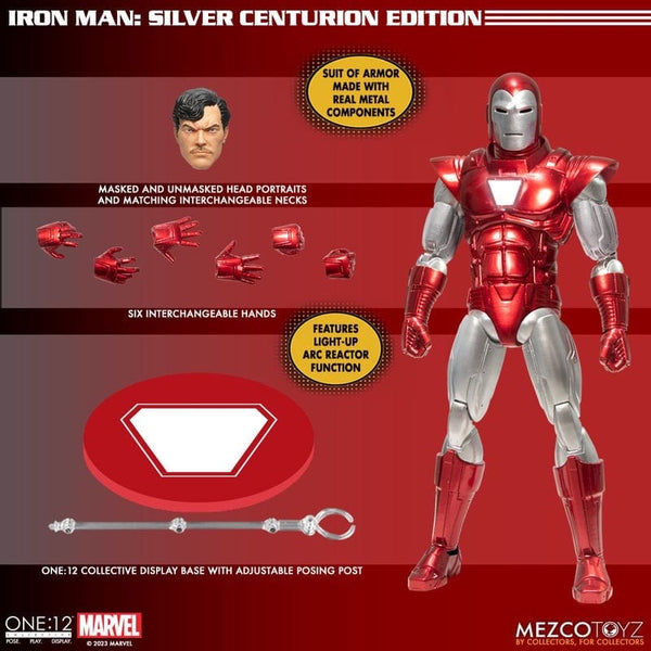 One:12 Collective Marvel Iron Man: Silver Centurion Action Figure