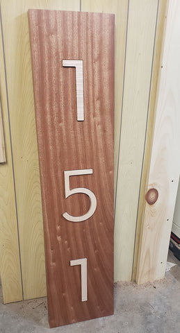 mahogany and maple address numbers
